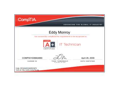 CompTIA A+ (IT Technician) certificate.pdf
