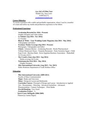 Aya Ala'a CV updated 2017.pdf