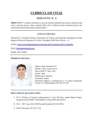 SRIKANTH K S New CV 20072017.pdf