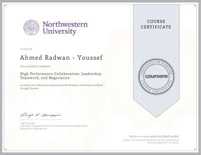 High performance collaboation- Leadership, teamwork and negotiation. NorthWestern University.pdf