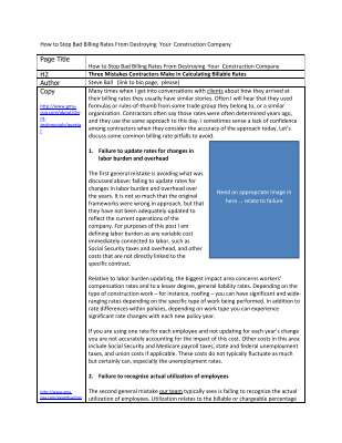 Building a blog post - Bad Billing Rates Will Destroy Your Contracting or Construction Firm.pdf