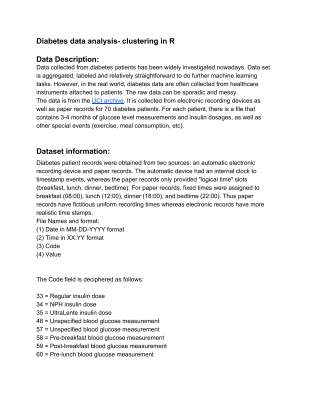 Diabetes data analysis- clustering in R.pdf
