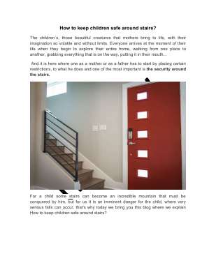 How to keep children safe around stairs.pdf