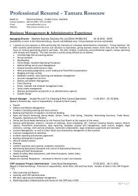 T Rossouw Professional Resume.pdf