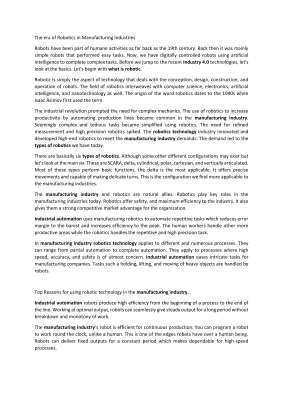 The era of Robotics in Manufacturing Industries.pdf