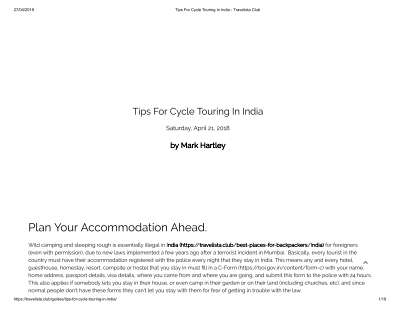 Tips For Cycle Touring In India - Travelista Club.pdf