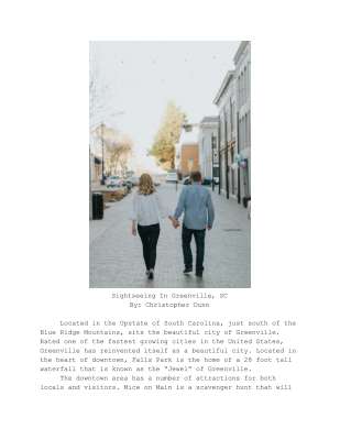 Sightseeing In Greenville, SC.pdf