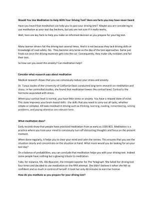 Can meditation help with your driving test.pdf