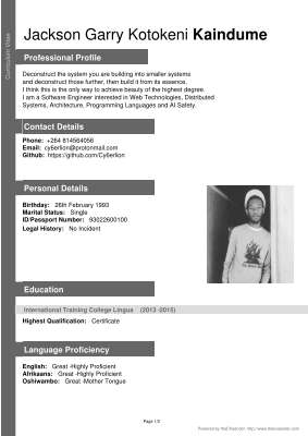 CV - Jackson Kaindume.pdf