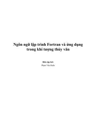 Ngôn ngữ lập trình Fortran và ứng dụng trong khí tượng thủy văn.pdf