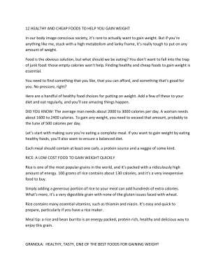 12 HEALTHY AND CHEAP FOODS TO HELP YOU GAIN WEIGHT.pdf