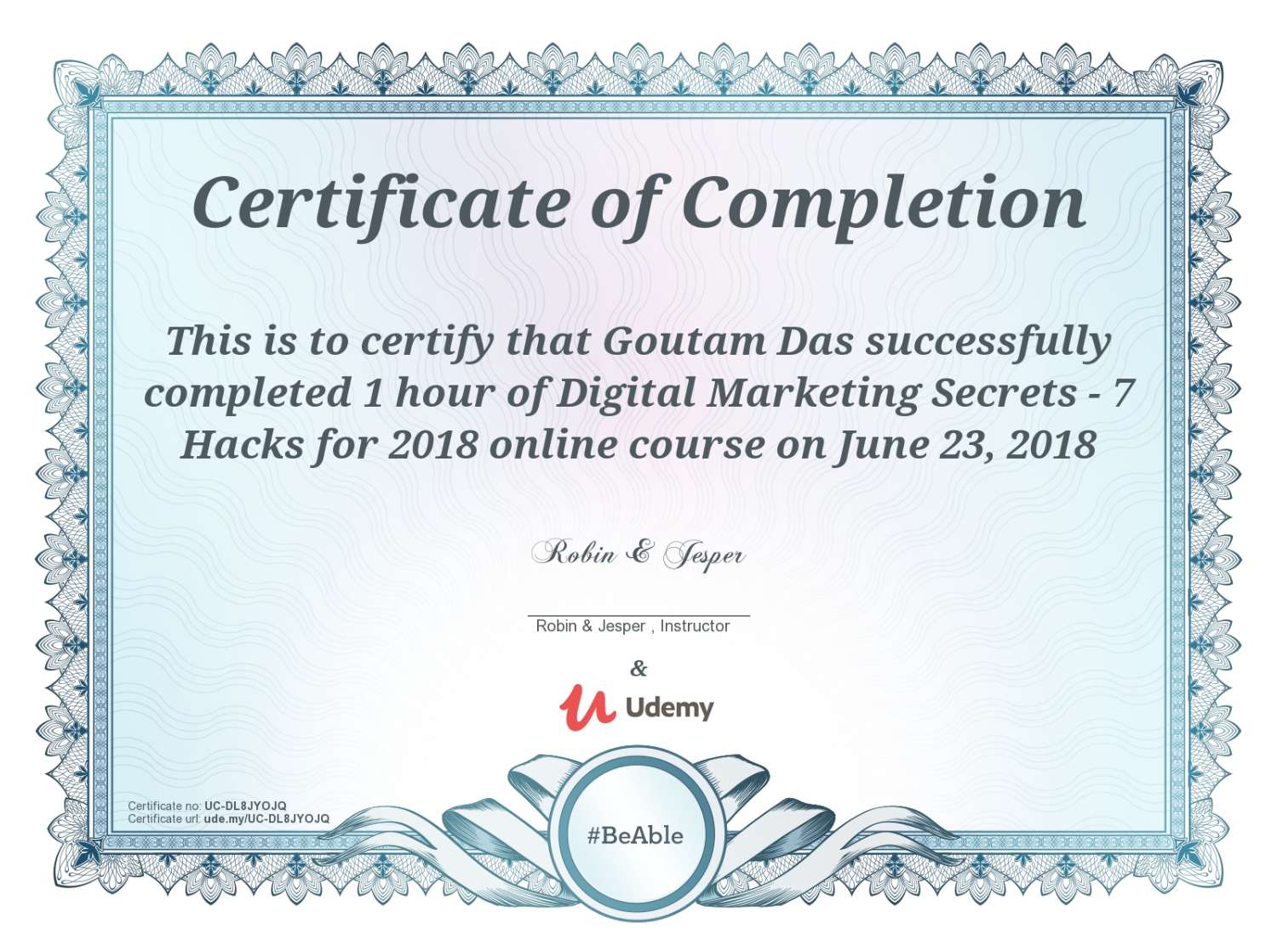 Udemy Digital Marketing Secrets- 7 Hacks 2018 Course 5.pdf