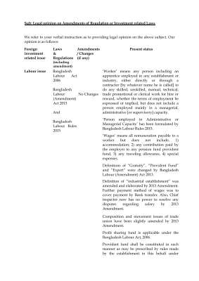 Legal opinion on Amendments of Regulation or Investment related Laws of Bangladesh.pdf