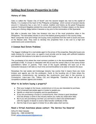 Selling Real Estate Properties in Cebu.pdf