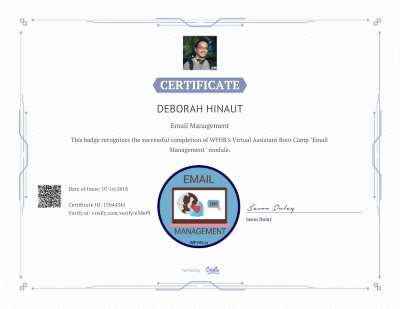 certification - email management.pdf