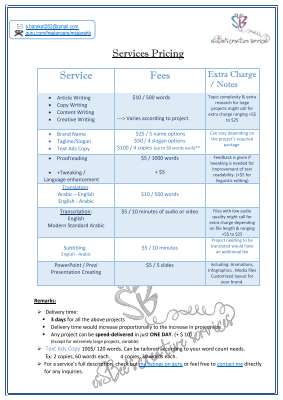 esSBee's creative services Pricing.pdf