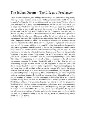 The Indian Dream - The Life as a Freelancer Total words.pdf