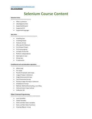 Selenium Course Content - Abhishek.pdf