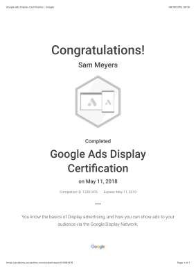 Google Ads Display Certification : Google.pdf
