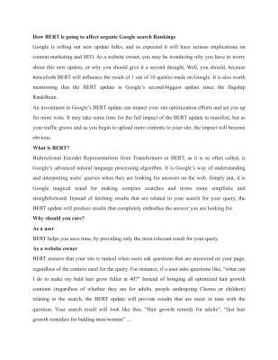 how BERT is going to affect organic google search Rankings.pdf