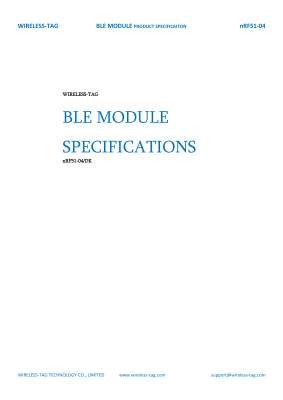 BLE40 nRF5104DK datasheet.pdf