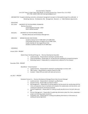 Resume - Anna Mapolon - January 2019.pdf