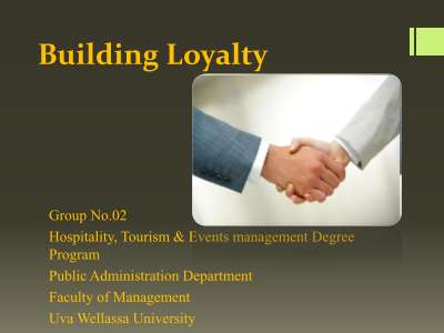 Building Loyalty (Service Marketing).pdf
