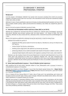 CA Abhishek B. - Professional Profile.pdf