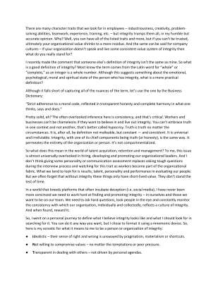 Integrity The Greatest Trait.pdf