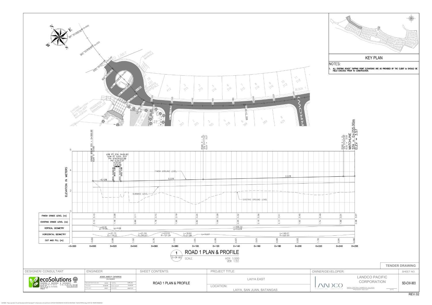 SD-CW-003 ROAD 1 PLAN AND PROFILE.pdf