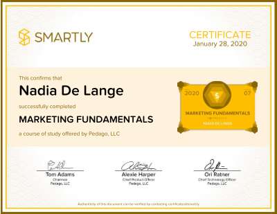 Nadia De Lange-MARKETING FUNDAMENTALS-Certificate.pdf
