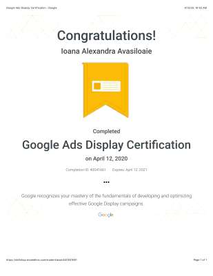 Google Ads Display Certification : Google.pdf