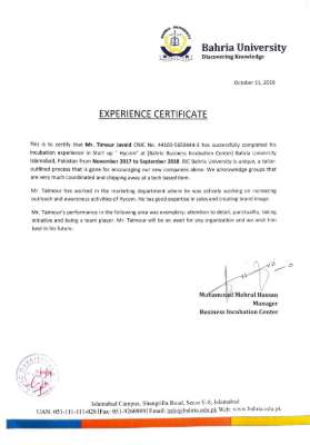 BUIC experience letter.pdf