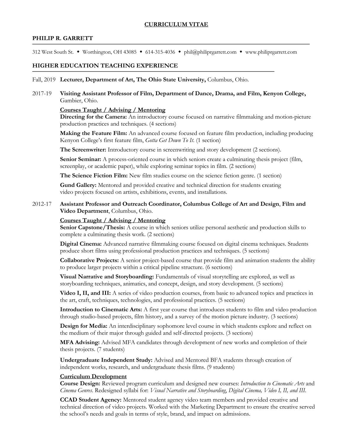 PGarrett CV 2019 Nov.pdf