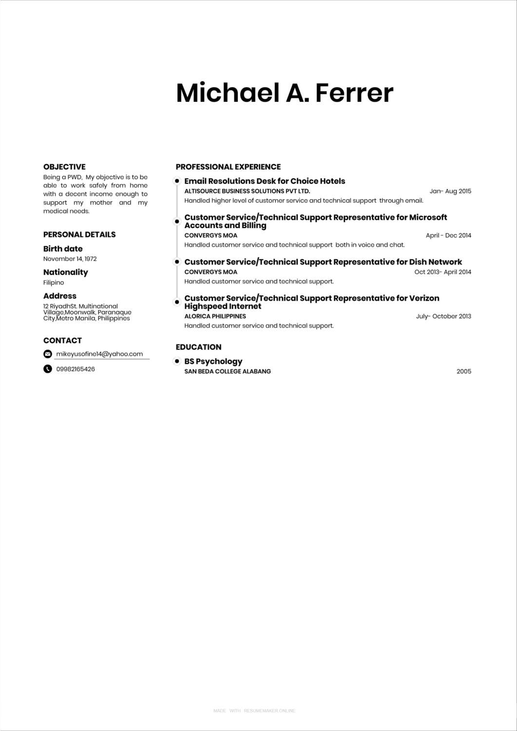 Michael A. Ferrer CV.pdf