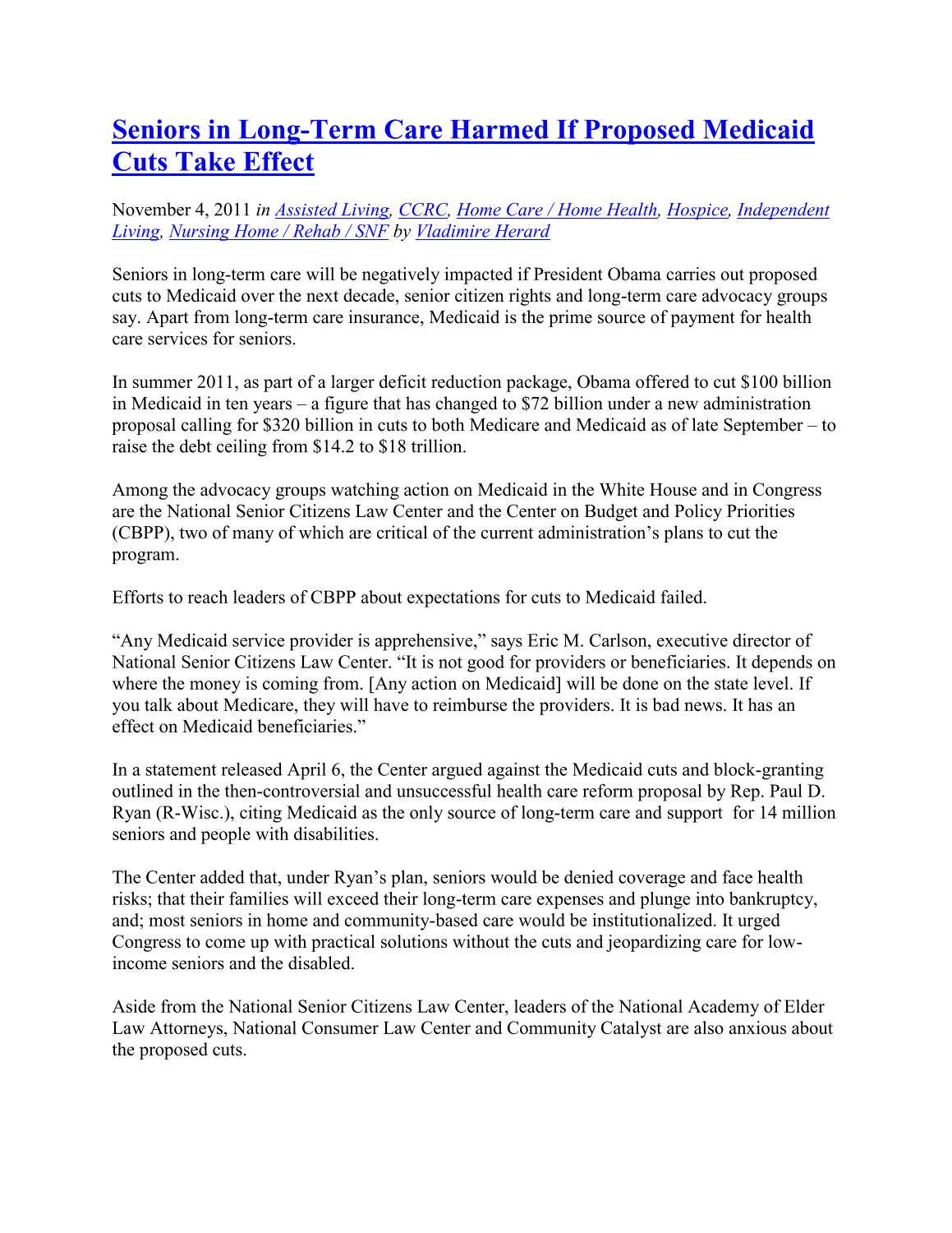 Seniors in LTC Harmed If Proposed Medicaid Cuts Take Effect.pdf