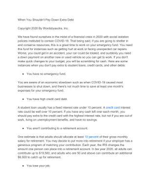 When You Shouldn't Pay Down Extra Debt.pdf