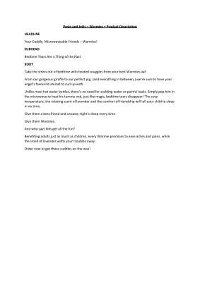 Posie and Jetts - Warmies - Product Description.pdf