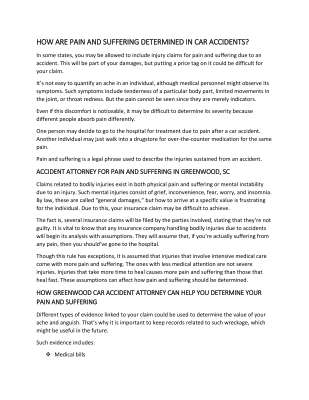 How Are Pain and Suffering Determined in Car Accidents.pdf
