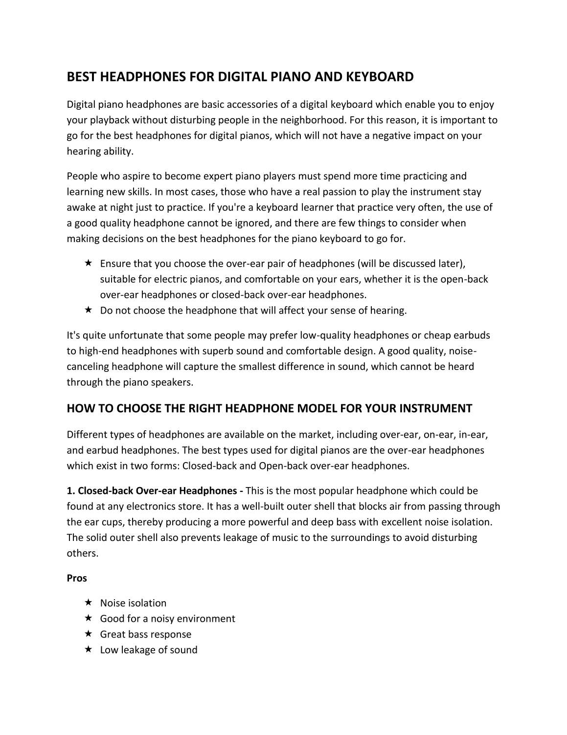 BEST HEADPHONES FOR DIGITAL PIANO AND KEYBOARD.pdf