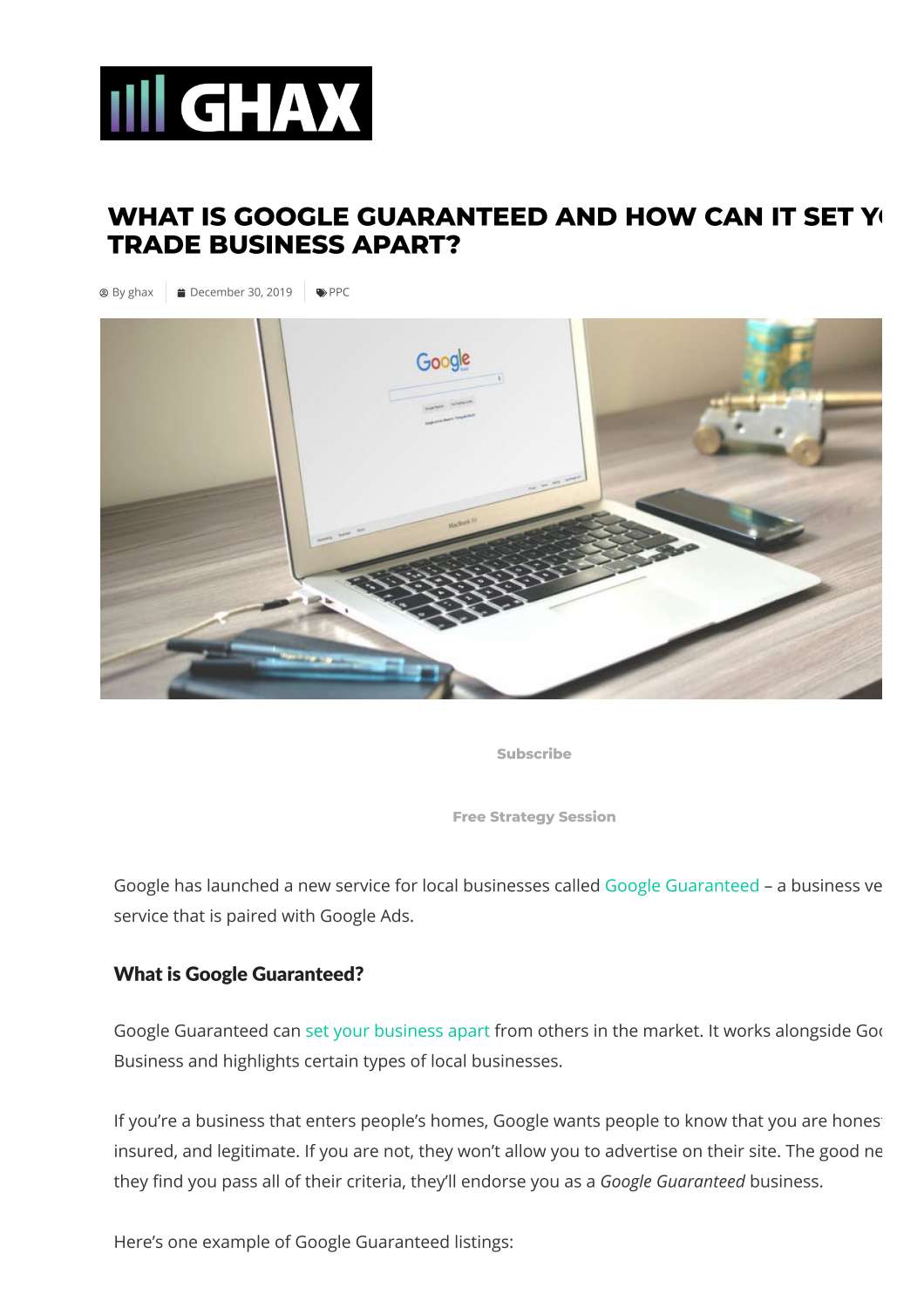 What is Google Guaranteed and How Can it Set Your Trade Business Apart - GHAX.pdf