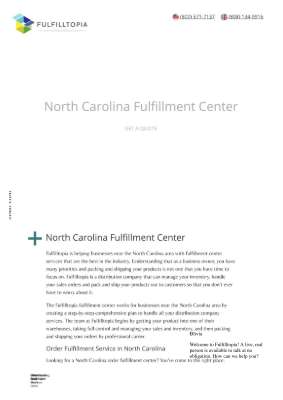 North Carolina Fulfillment Center - Fulfilltopia.pdf