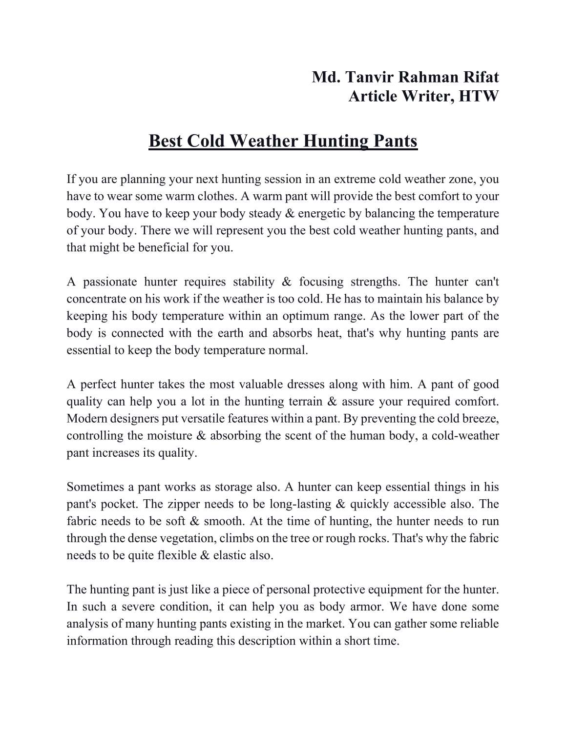 Best Cold Weather Hunting Pants.pdf