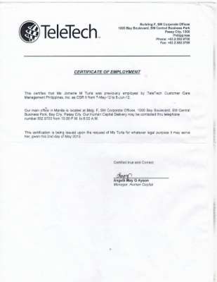 TELETECH EMPLOYEMENT CERTIFICATE.pdf