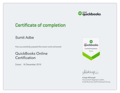 QuickBooks Pro Advisor - Sumit Adbe.pdf