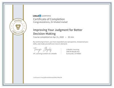 CertificateOfCompletion_Improving Your Judgment for Better Decision-Making.pdf