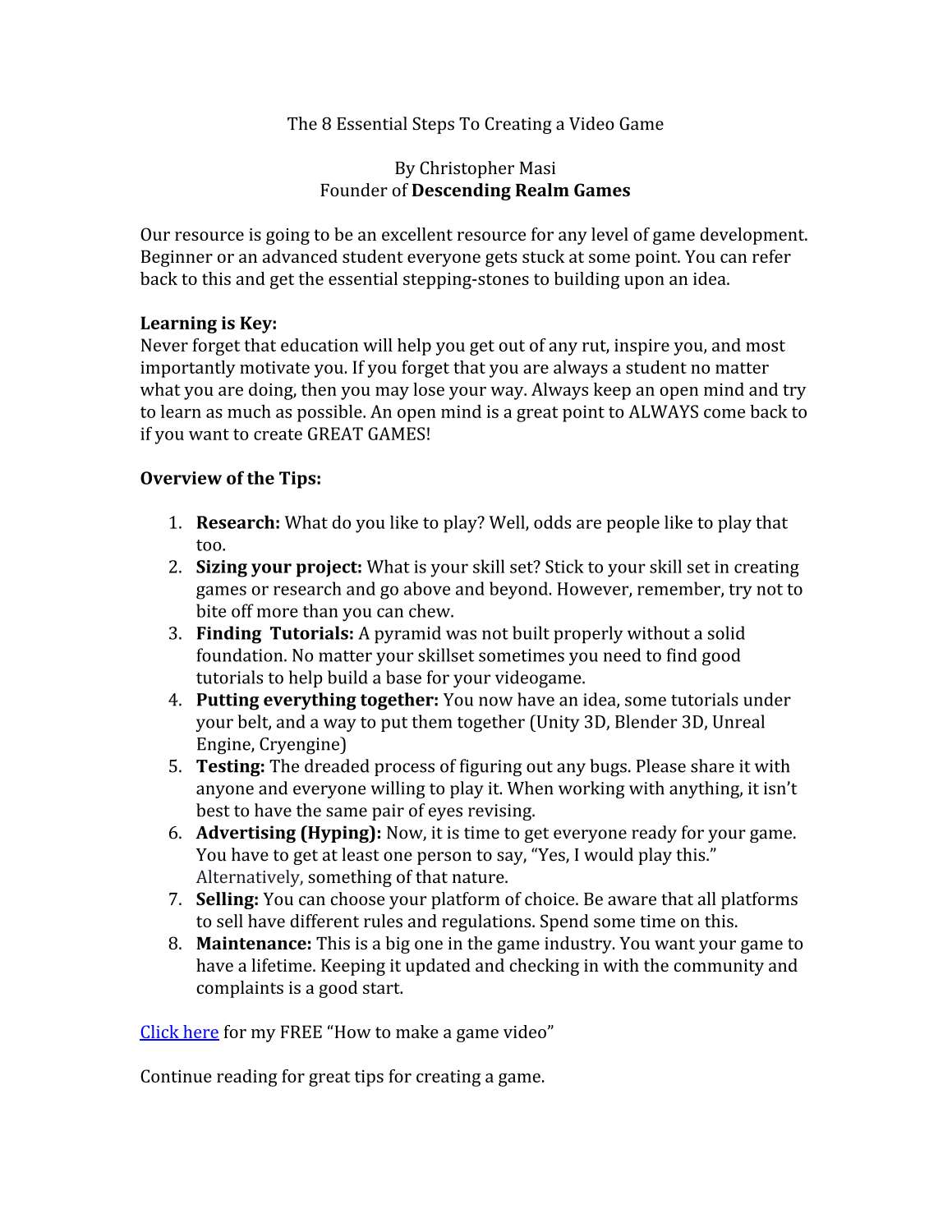 How to Make a Great Game.pdf