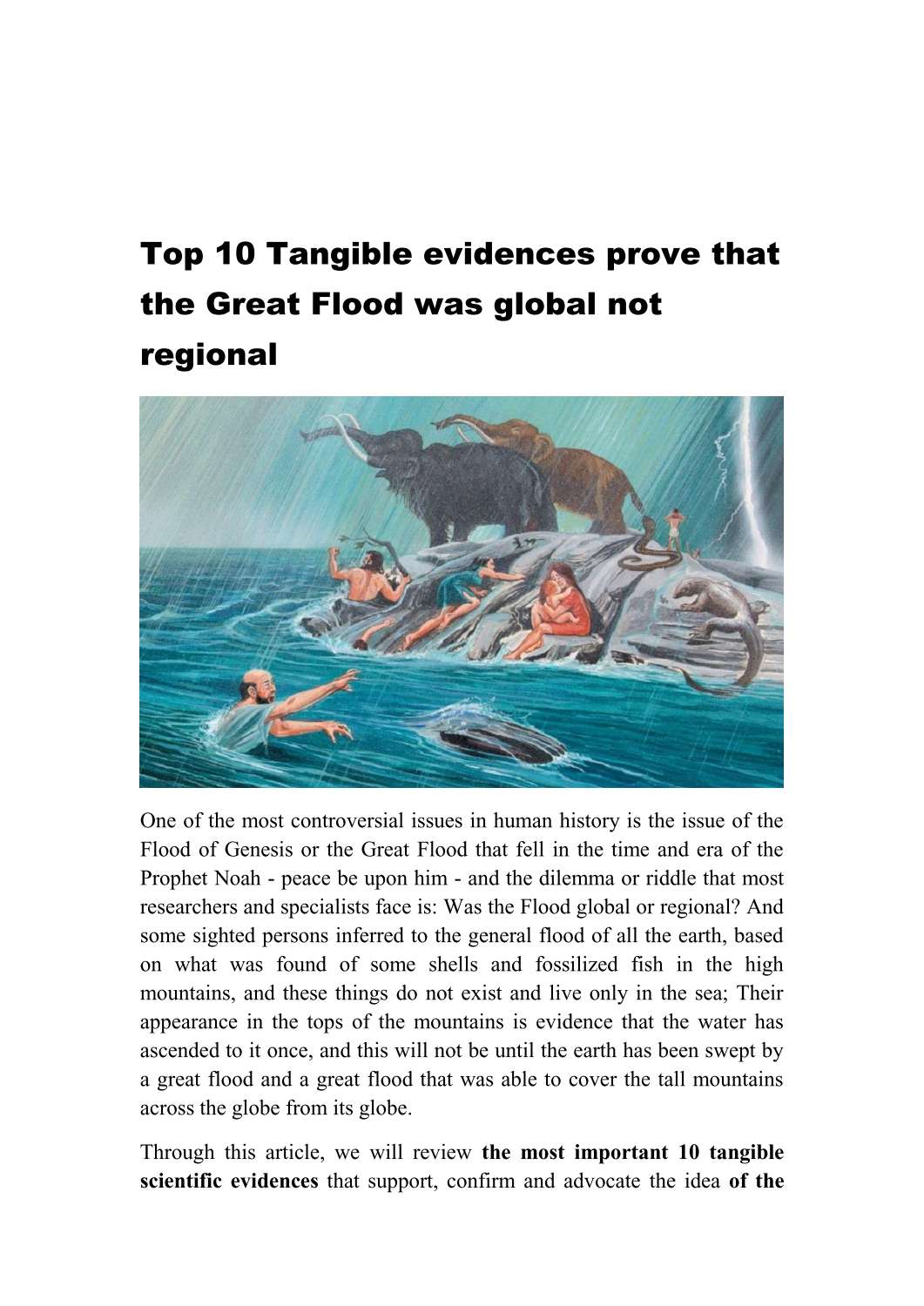 Top 10 Tangible evidences prove that the Great Flood was global not regional.pdf