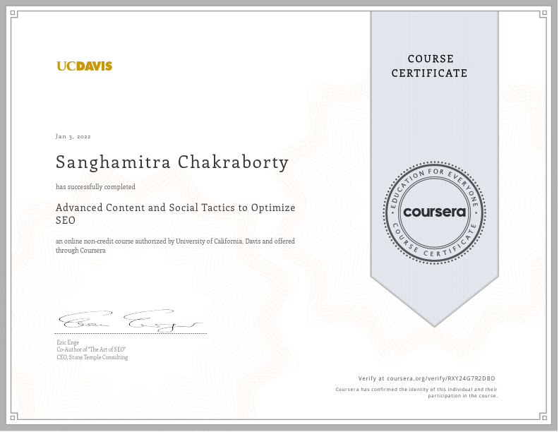 Coursera -Certificate of- Advanced Content and Social Tactics to Optimize SEO.pdf