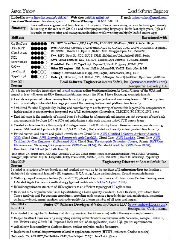 CV Anton Yarkov - Lead Software Engineer.pdf